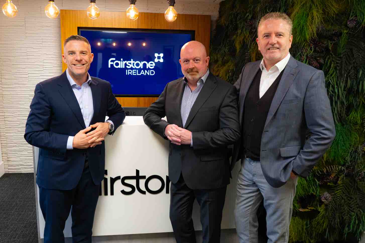 From left Fairstone Ireland CEO, Paul Merriman and BRM Financial Services Directors Cathal Coates and Tom Kennedy