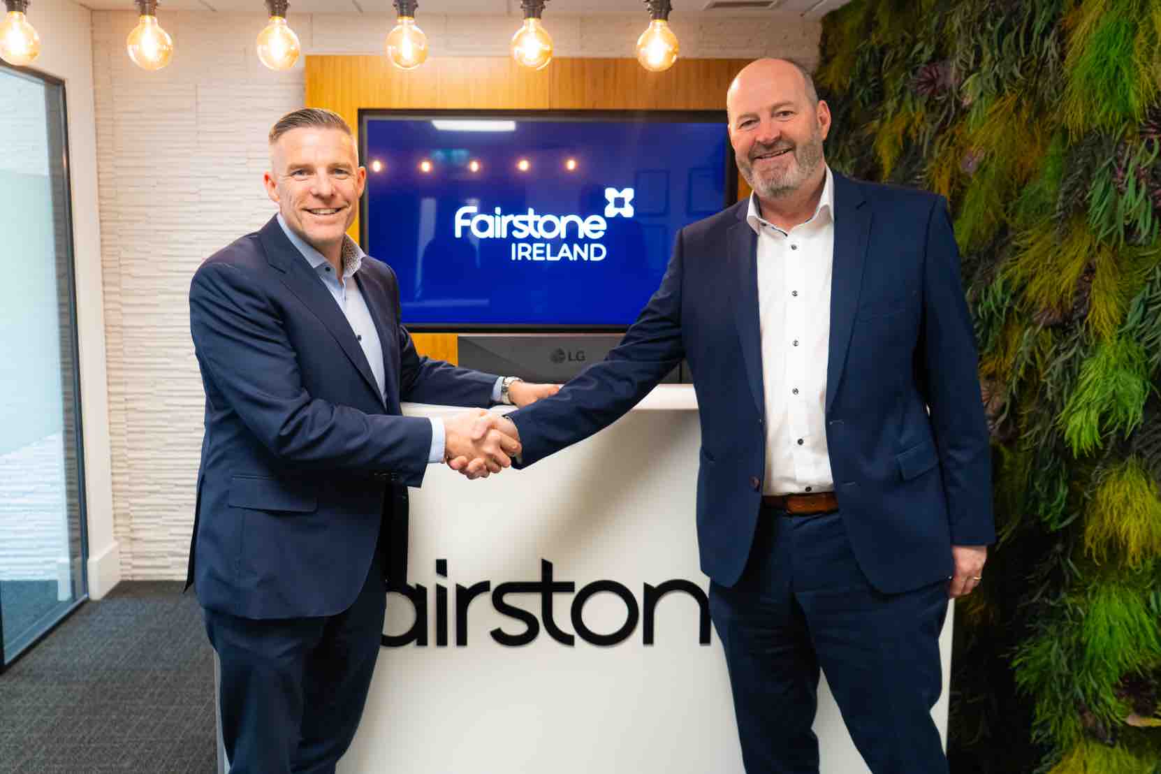 From left, Fairstone Ireland CEO Paul Merriman and Gilroy Gannon Financial Services Managing Director, Greg McGreal