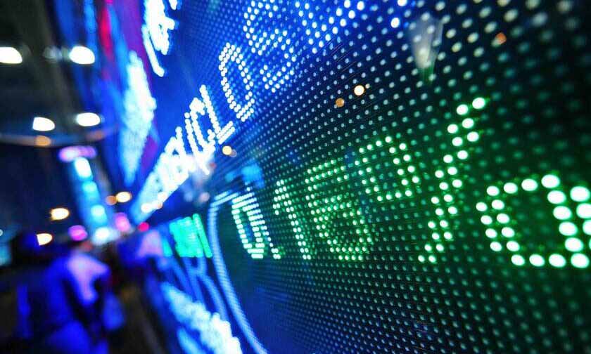 Trump's tariff - stock market price display abstract