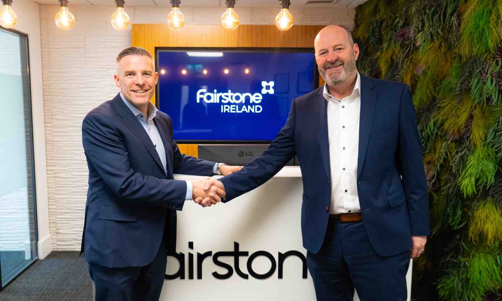 From left, Fairstone Ireland CEO Paul Merriman and Gilroy Gannon Financial Services Managing Director, Greg McGreal