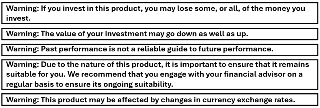 Investment Warnings